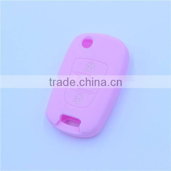 Factory supply silicone car key cover case for hyundai i30 3 buttons