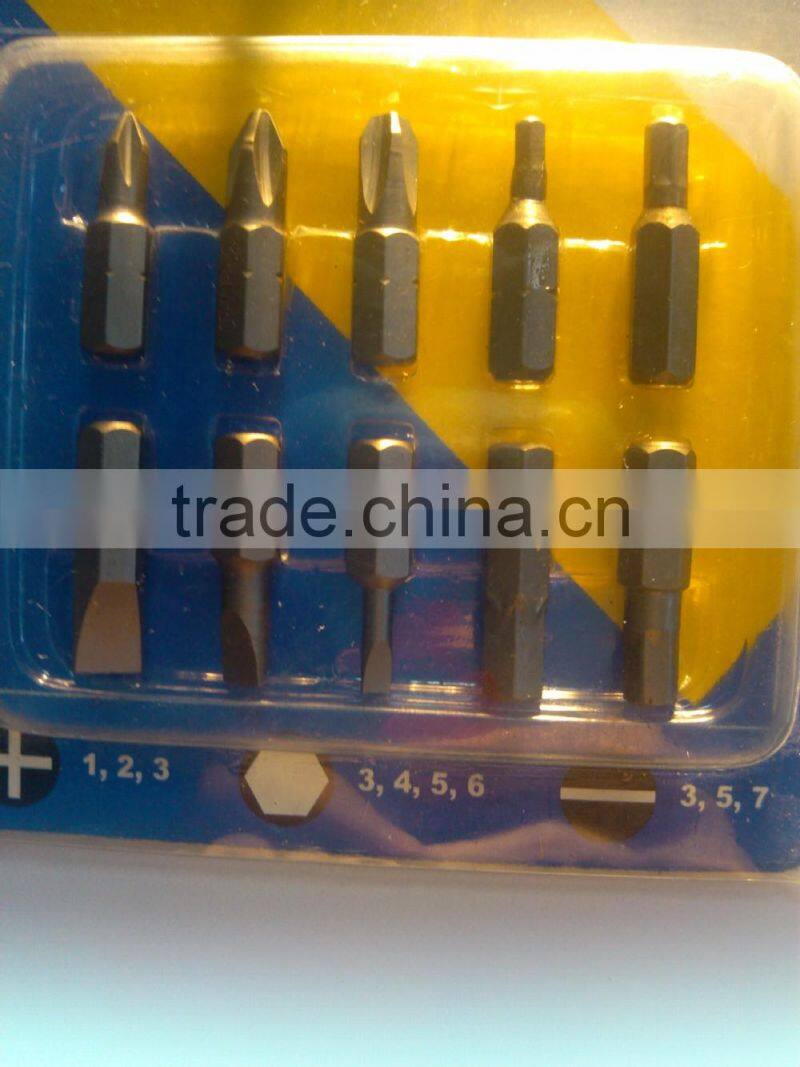 Screwdriver bits set