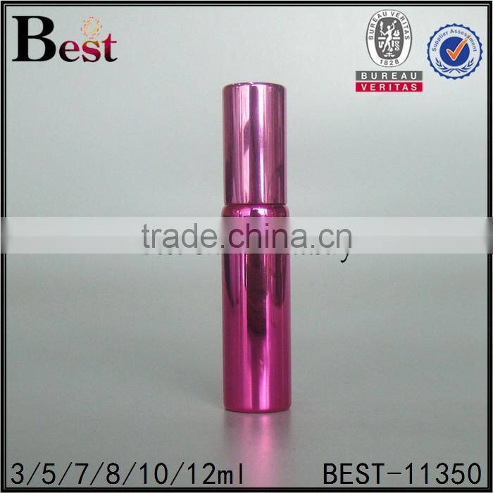 8ml 10ml 12ml cosmetic perfume spray bottle silver color perfume spray bottle round shape refill perfume atomizer spray bottle