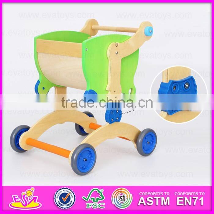 2016 new fashion wooden kids carriage W16A028