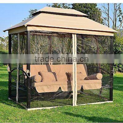 3 Seats Patio Hanging Chair With Gauze Pillow and Cushion for hot sale