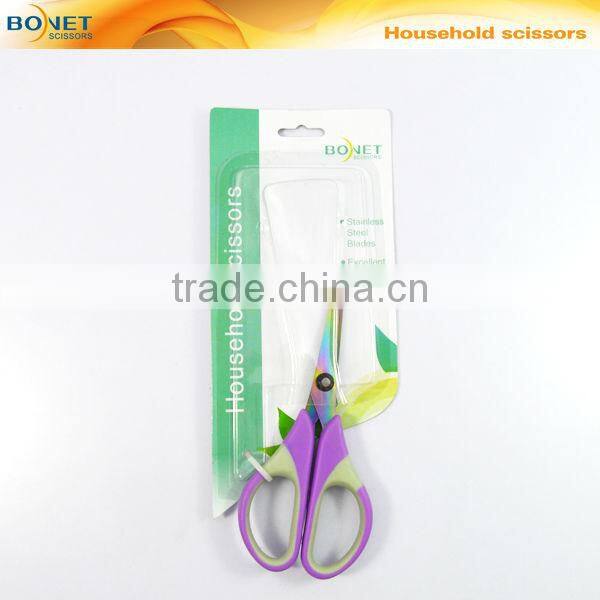 SHO0024P FDA qualified 5-1/2" color blades household holiday scissors