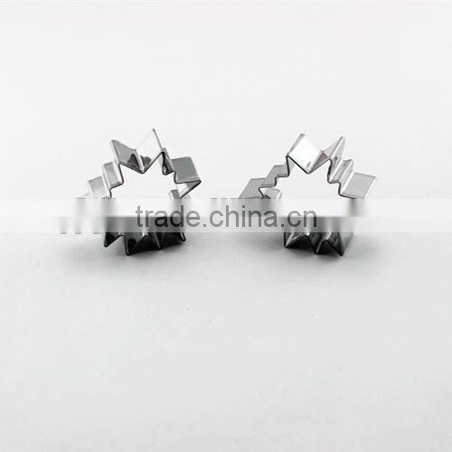 100% food grade wholesale biscuit mold starburst snoflake shape dog cookie cutter