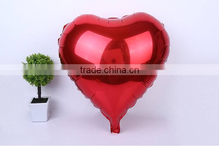 Metallic Heart shape helium Inflatable Foil Balloons party Decoration Foil Balloons wholesale
