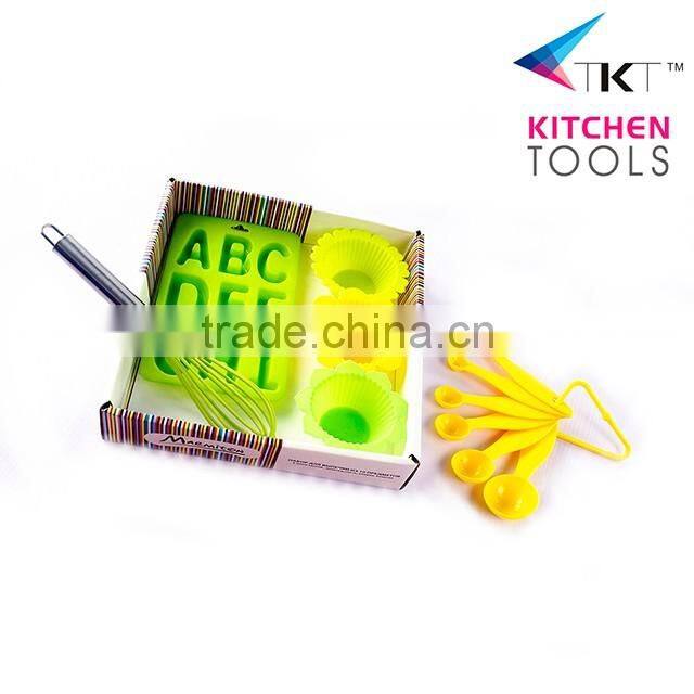 Eco-Friendly & Colorful 30Pcs Silicone Cake Tools For Home Baking Set