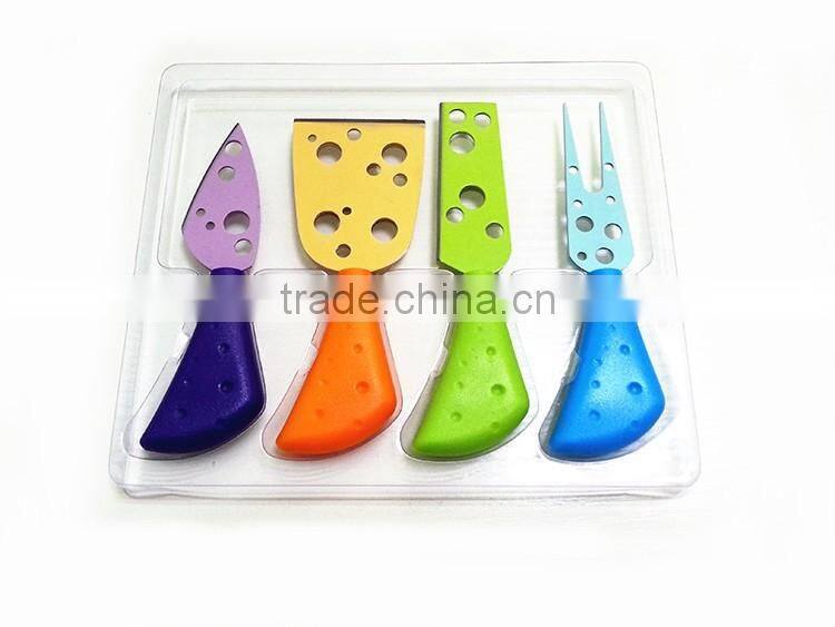 hot sale 5pcs Stainless steel cheese knife set,cheese tool