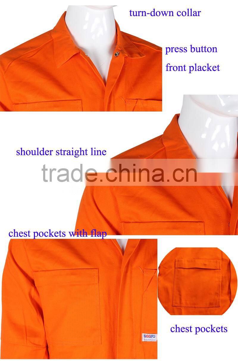 Custom Cotton Fabric Safety Work Overall Suit