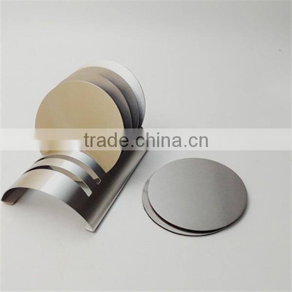 Custom Round Shape Stainless Steel Beer Metal Cup Coaster