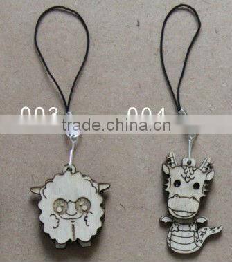 wooden carving promotional key chain