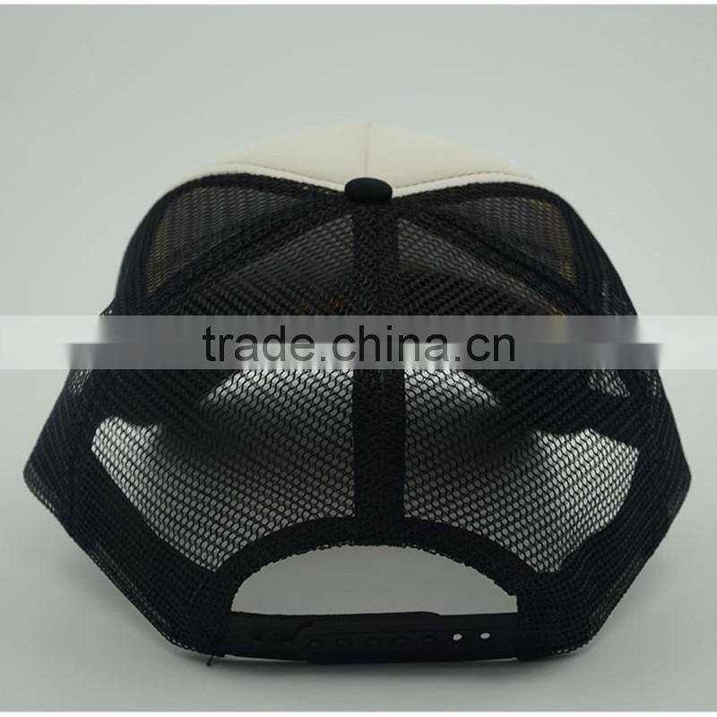 Sponge Trucker Style Baseball Cap 3D Embroidery Patch Sport Cap Of Mesh