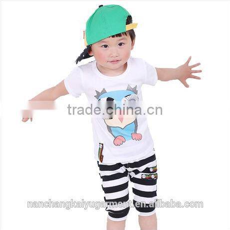 Boy kids funny printed 100%cotton t shirt