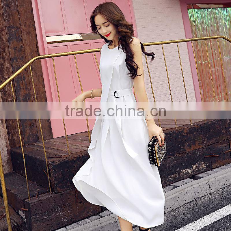 New fashion latest design lady sexy chiffon maxi dresses,long dress with waist belt women