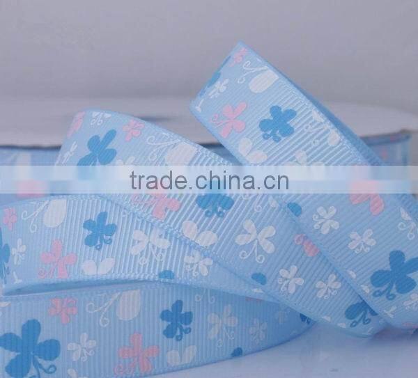 Hot selling custom printed grosgrain ribbon