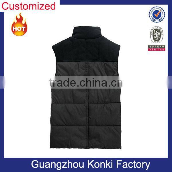 2015 new fashion customized outdoor men's winter vest