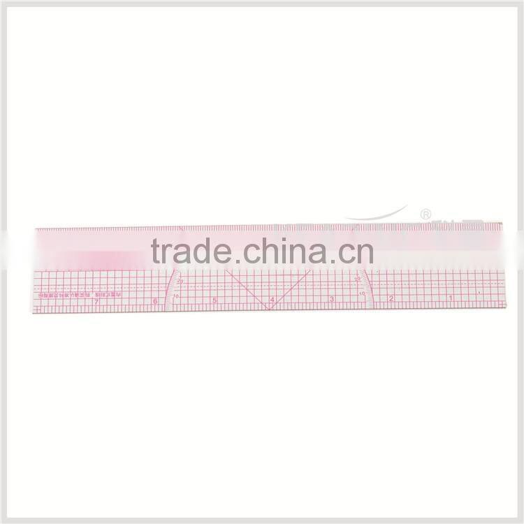 Kearing Sandwich printing 1.2mm thick 20cm&8" flexible plastic ruler for sewing garment measurement #B-56