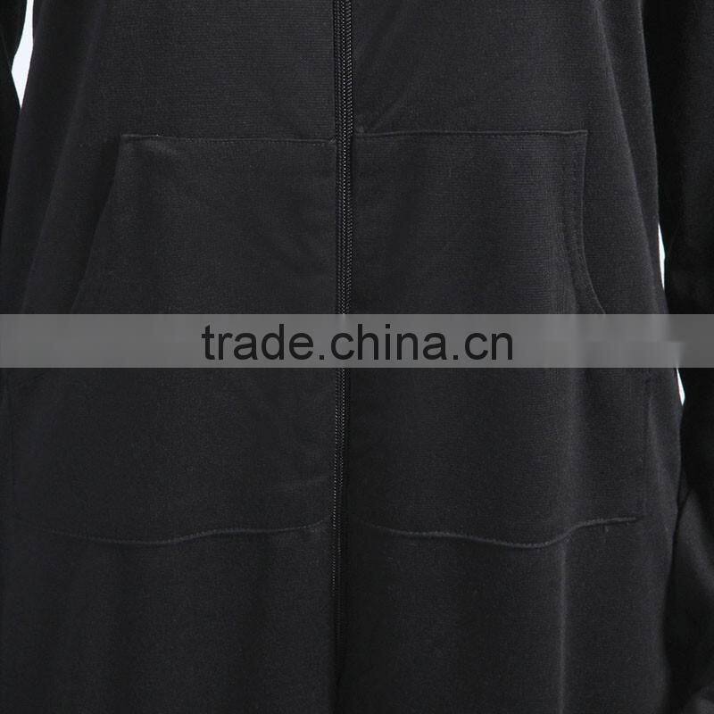 Custom made cheap plain colour cotton fitted onesie for adults