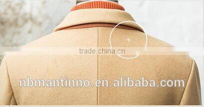 Winter Long Slim Fit Wool Blend men winter coat