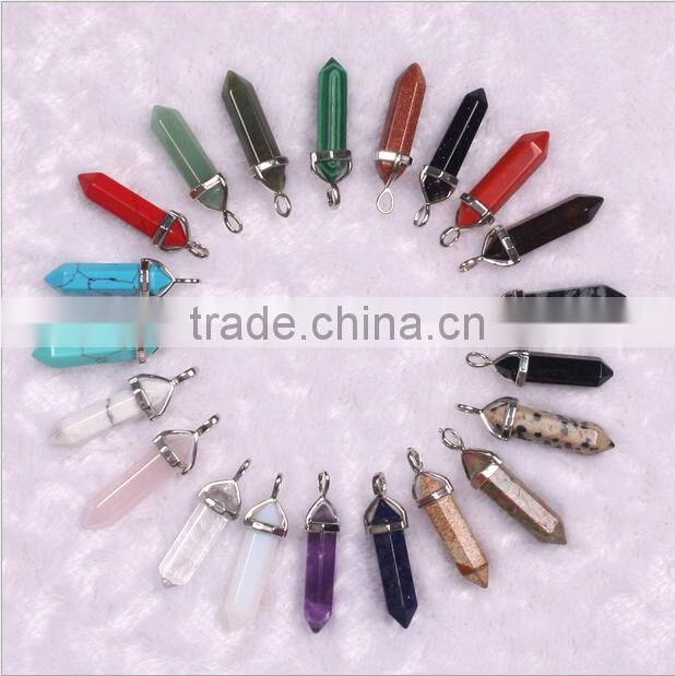 wire wrapped Amethyst quartz stone pendant charms wire wrapped gemstone charms druzy stone pendant for jewelry component 2016