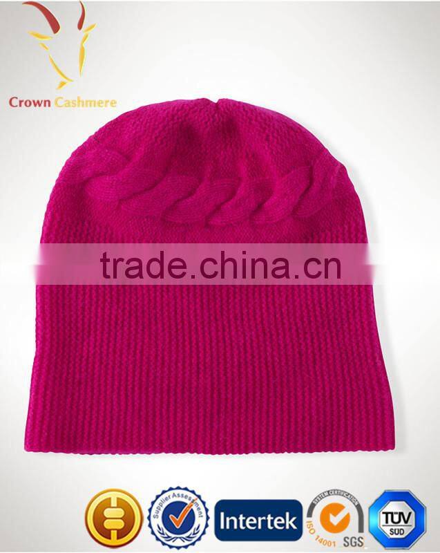 Lovely Cashmere Beanie Handmade Hat, Girls Cute Beanie Hat