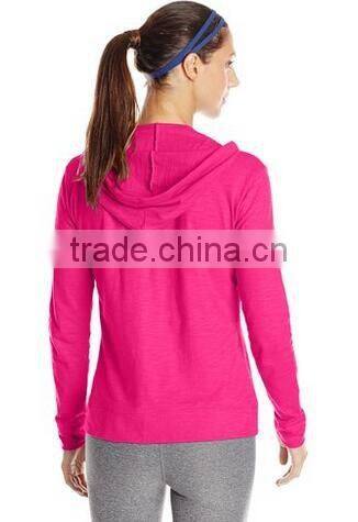 Full Zip tracksuit 100% Cotton cheap hoodies for women
