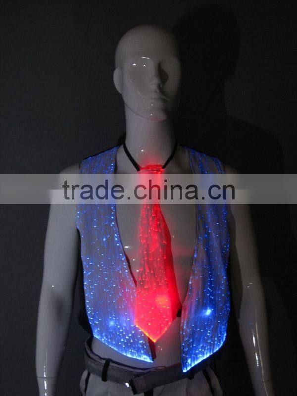 Latest design high quality gift led luminous mens neck ties