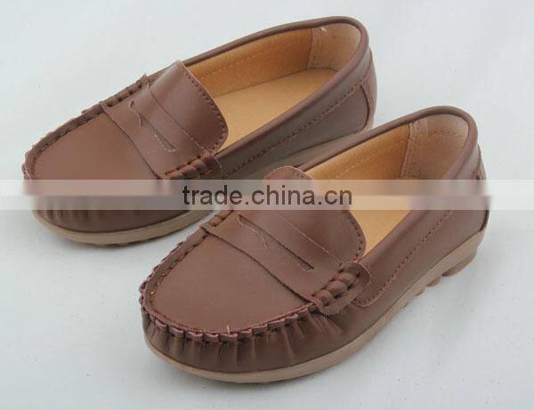 Shenzhen rubber sole baby and children cssual boat shoes