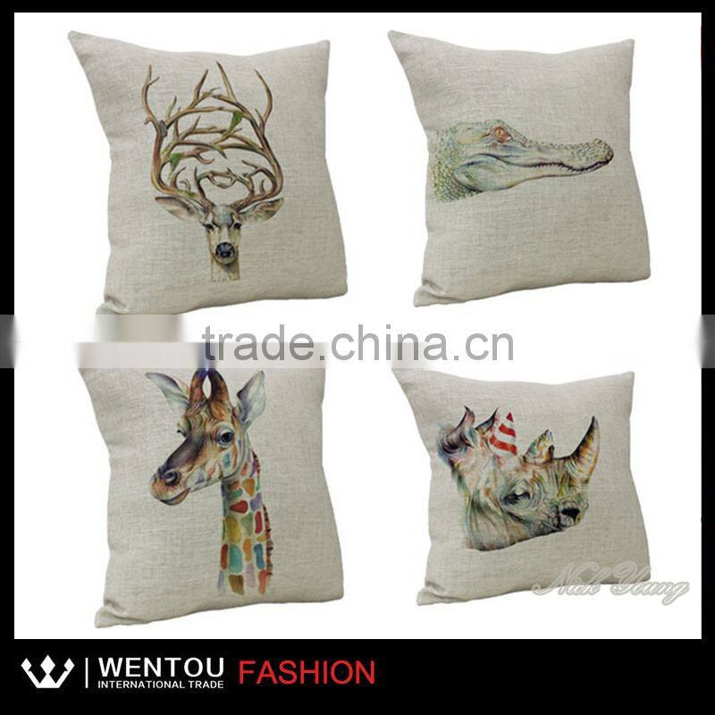 Hot sale Printed Burlap Sofa Cushion