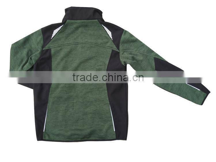 Hot sales melange color mens weaving wear hiking Knitwear Jacket