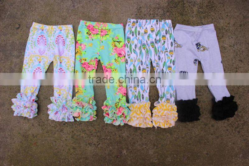 cheap price kids leggings tight ruffle icing leggings baby girl short hot pants legging