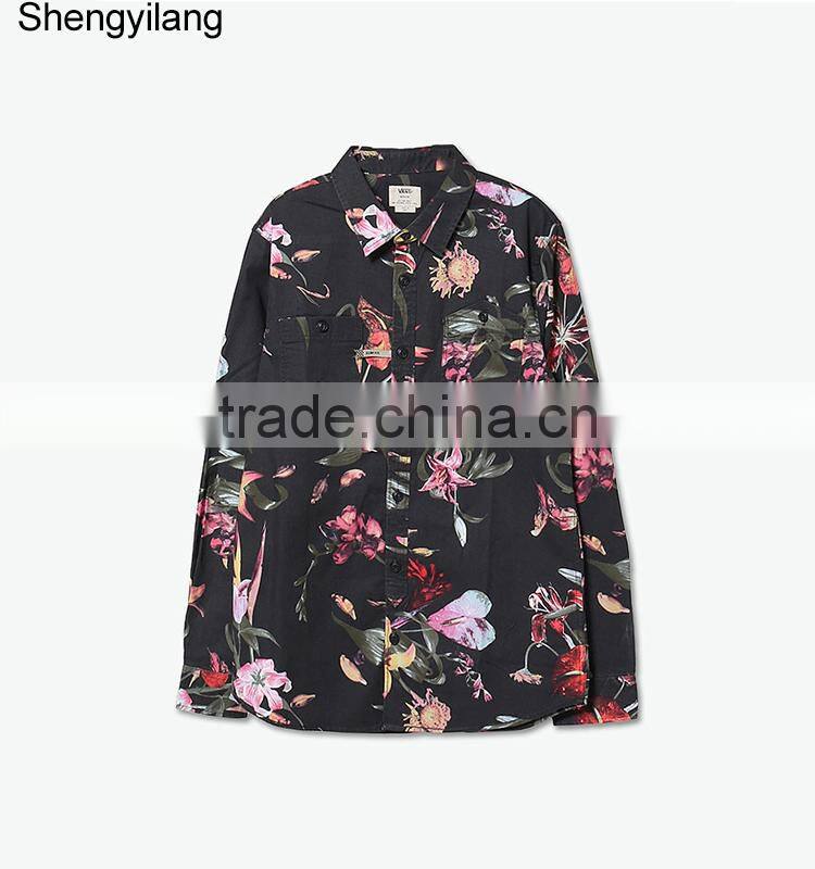 Hot sale fashion sublimation printing shirts wholesale high quality man shirt guangzhou manufacturer