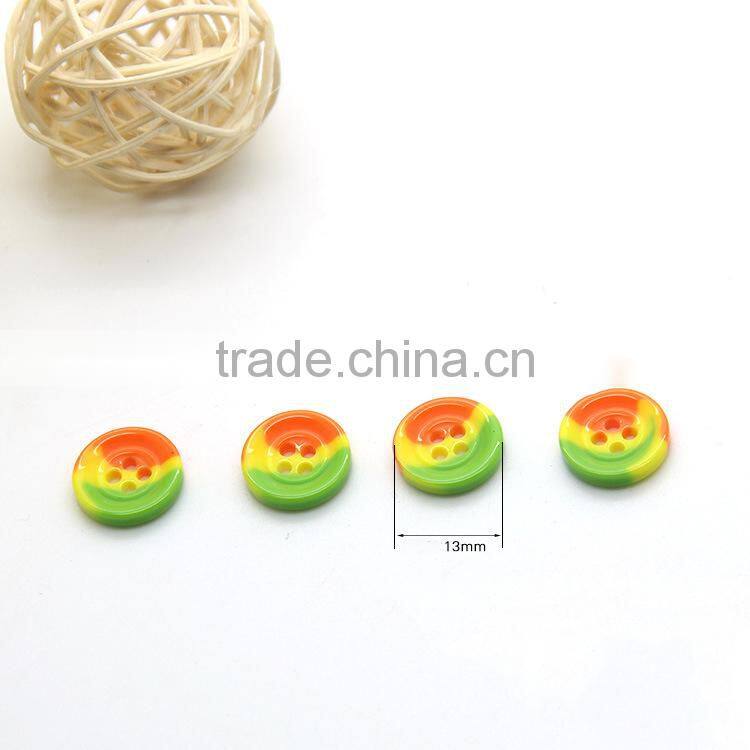 High Quality Three Color 2-Holes 13mm Fatback Designer Shirt Buttons