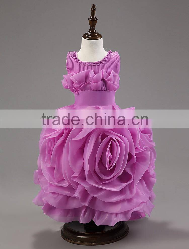 Wholesale softtextile baby girl wedding dress