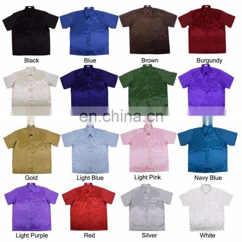 Lofbaz Men Casual Camp Work Everyday Button down Plain Long / Short Sleeve shirts