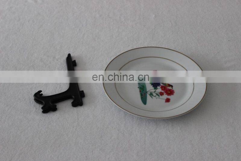 8 inches sublimation blank ceramic plate dinner dishes with gold rim