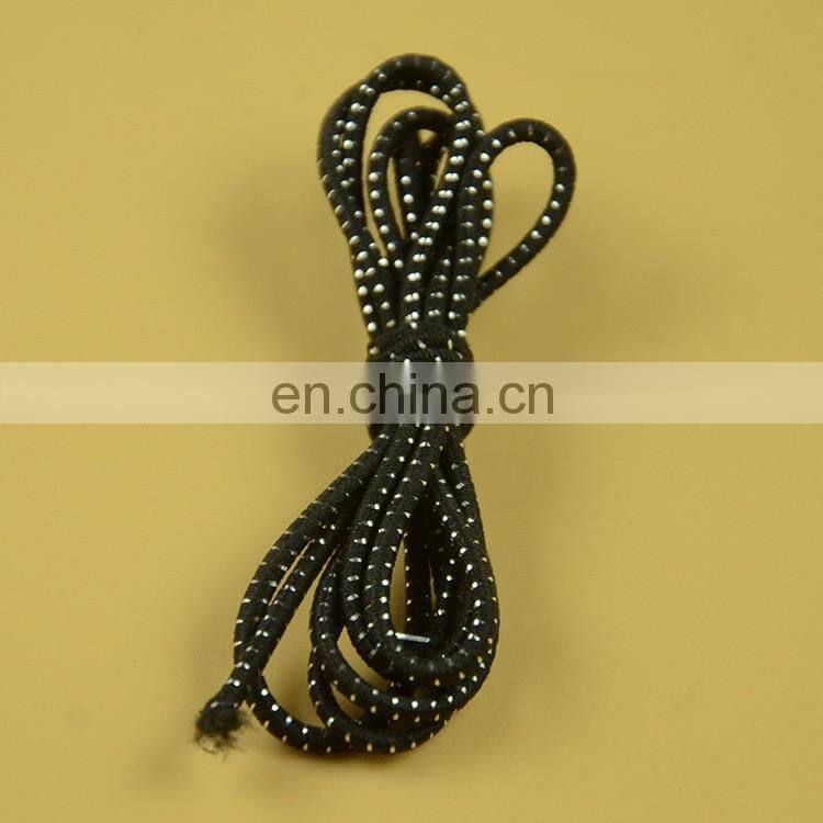 stock 2mm round elastic cord with shiny silver