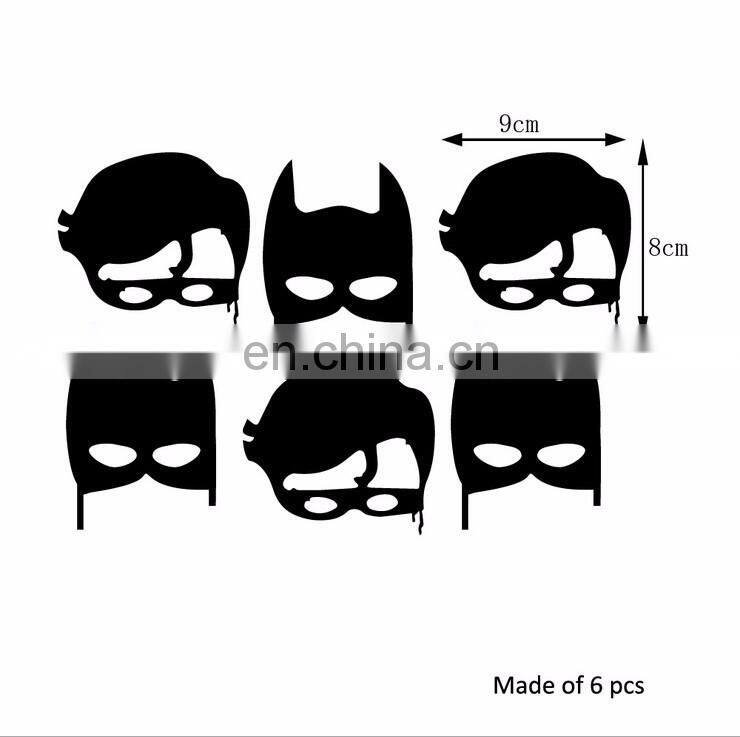 Superhero Mask Ins Style Vinyl Mini Wall Sticker Children Room Home Decoration Mural Roon Decal