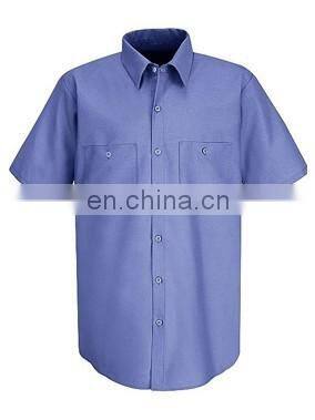 Fashion Hot Selling Poplin Man Short Sleeve Shirt