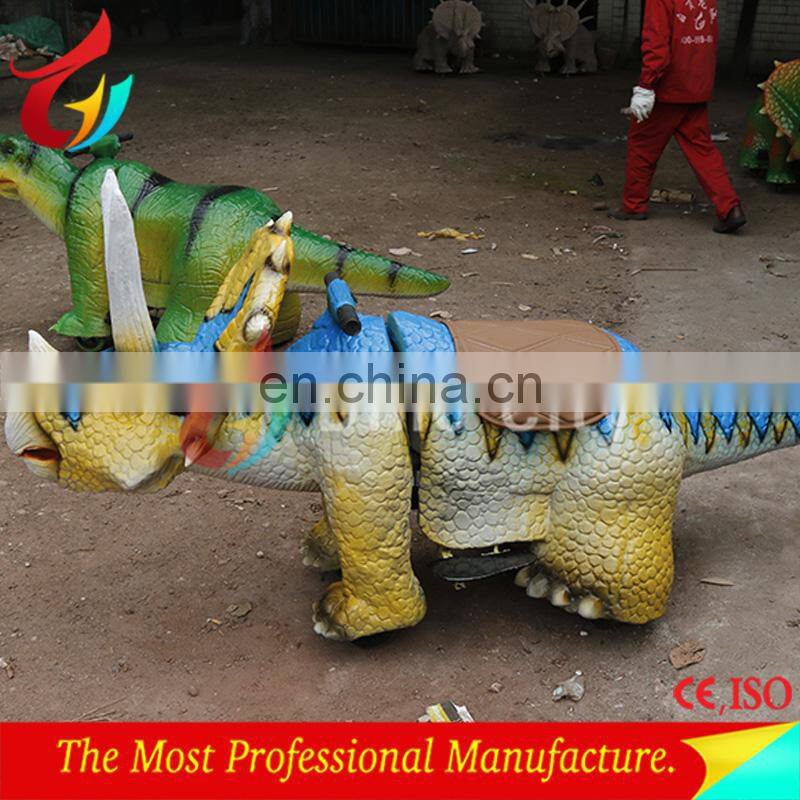 Artificial mechanical robotic dinosaur rides for movie center