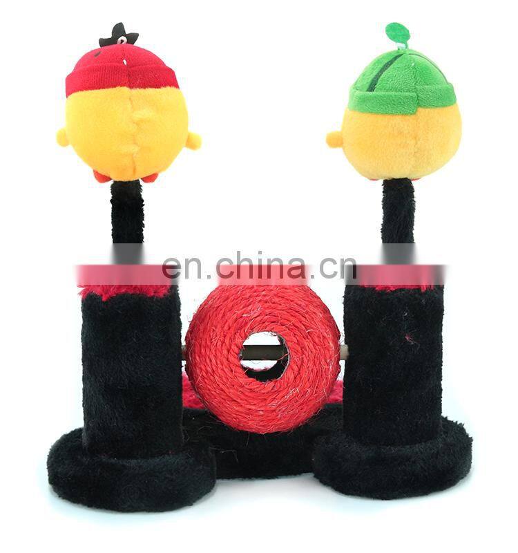2015 New Style Double Upright Ball Cat Scratching