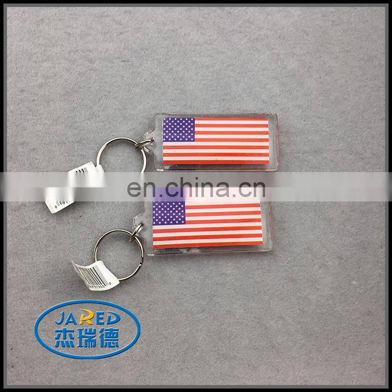 Manufacturer Make Custom Country Falg Design Metal Crafts Keychain Pendant for People