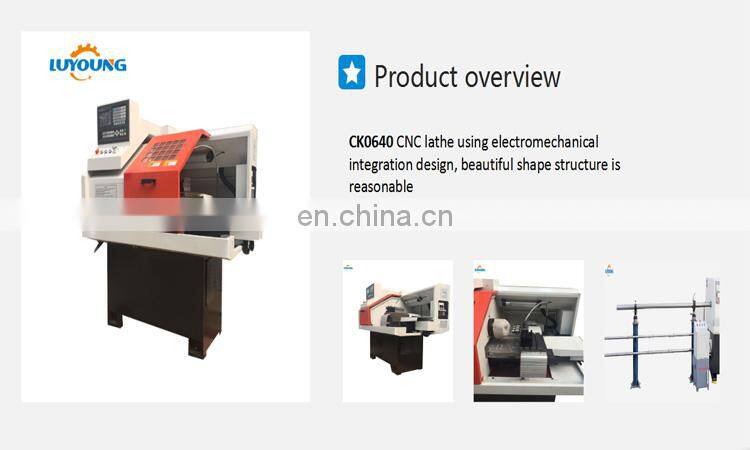 CK0640 factory price horizontal mini cnc lathe metal processing machine