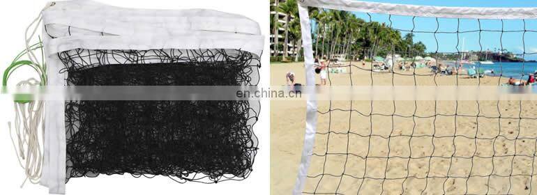 professional quality portable custom PE beach volleyball net set PE volleyball net