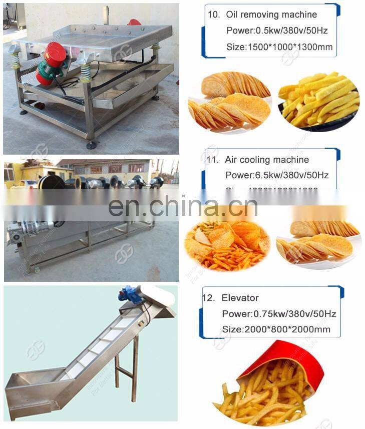 Hot Sale Full Automatic Fresh Frozen French Fries Production Line Pringle Potato Chips Making Machine For Sale