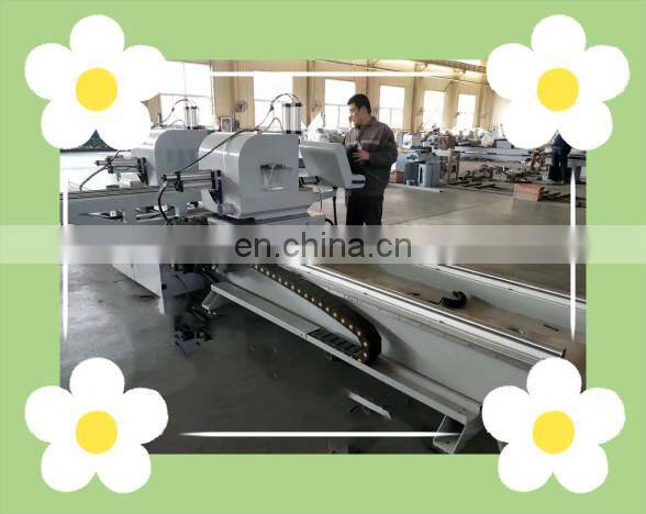 CNC Bow Double-head Cutting Machine for aluminum revolution door industry