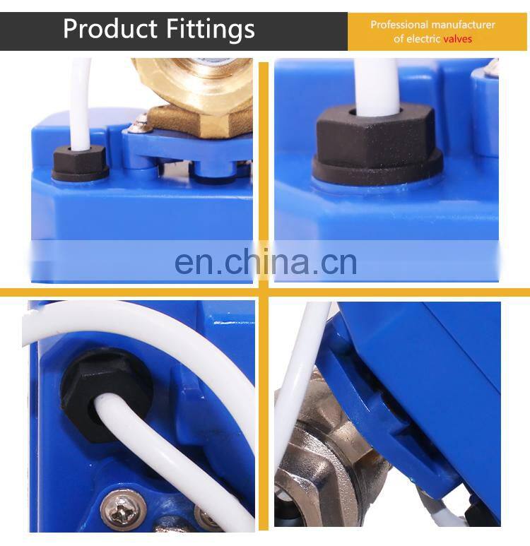 2-way 5V 12v 24v AC220V  automatic shut off motor control valve