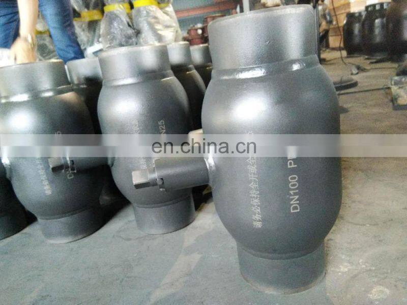 gas medium carbon steel full welded ball valve for Russia