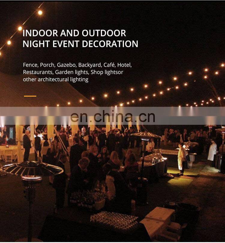 48 ft S14 LED Light String Wedding Party Decorations Outdoor String Light