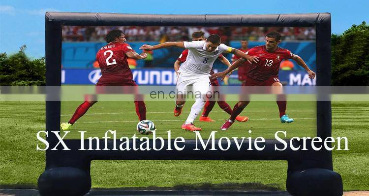 Good price inflatable theater projection screen, large inflatable open air home inflatable movie screen for fun
