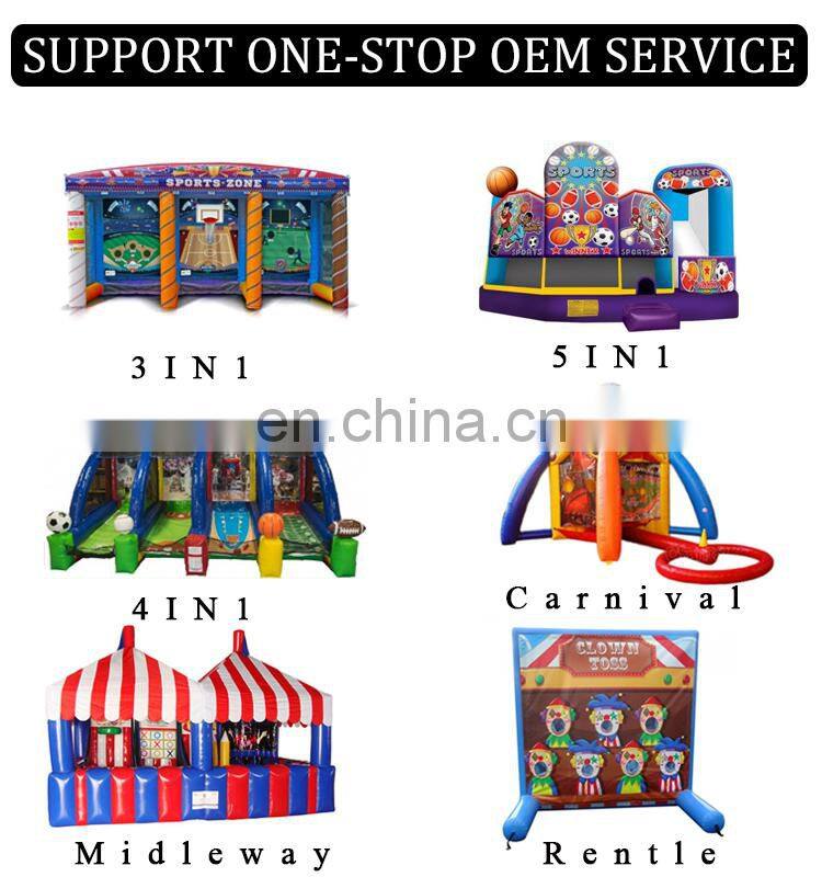Carnival Game 4 In 1 Inflatable Sport Game For Big Event Fair Exhibition Inflatable Sport Game Inflatable Toss