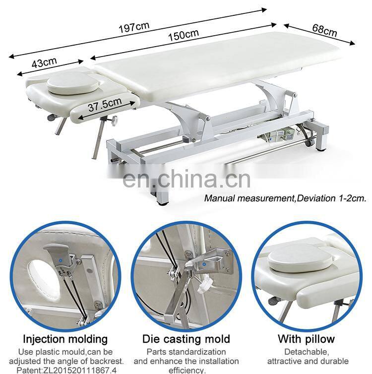 Electric beauty bed facial table
